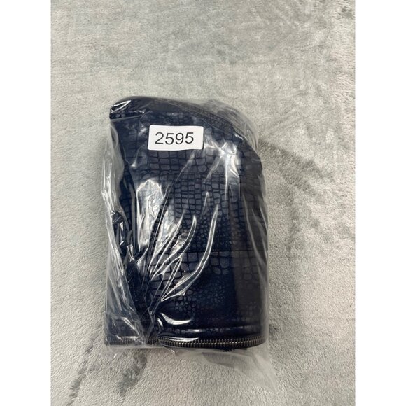 Ruby Rd. Womens Size 12 Black Faux Leather Jacket Croc Print Zip-Up Animal Print - Picture 9 of 9